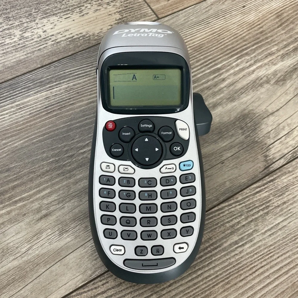 DYMO Letratag Handheld Label Maker LT-100H Gray Silver‎ Portable Tested Working